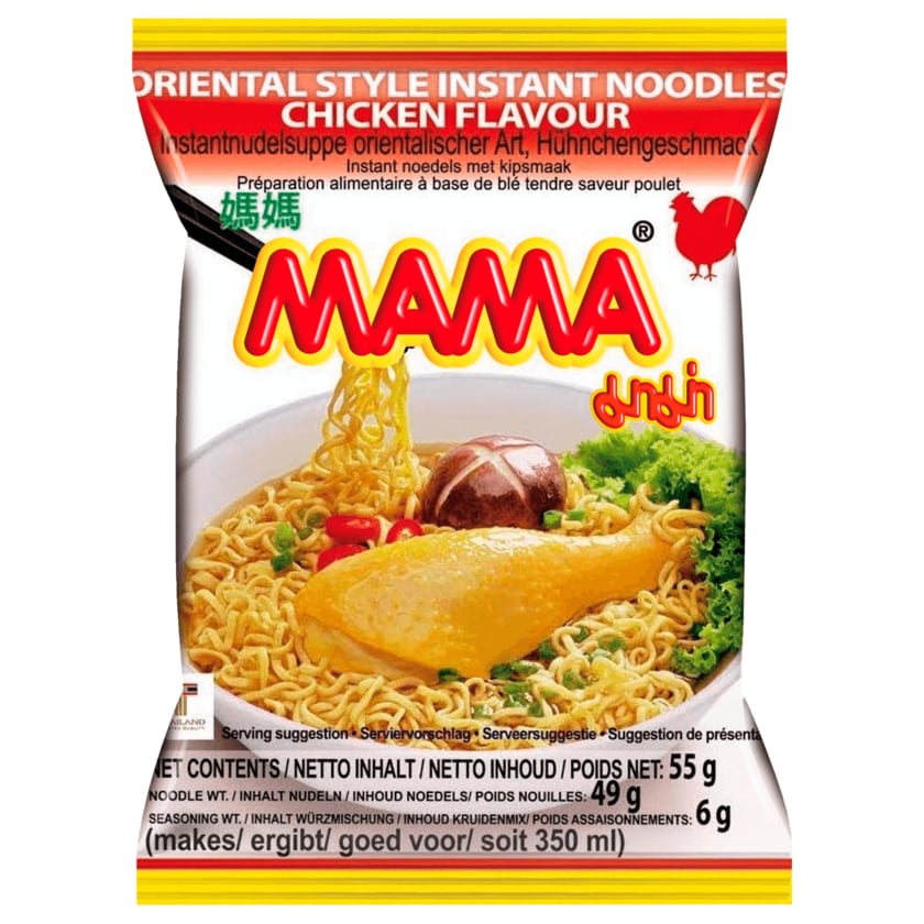 MAMA Instantnudelsuppe orientalischer Art, Hühnchengeschmack 55g